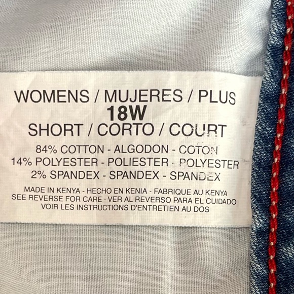 Slimming Look Boot Cut Stretch Jeans Gloria Vanderbilt Plus Size 18W Light Wash - Picture 12 of 16